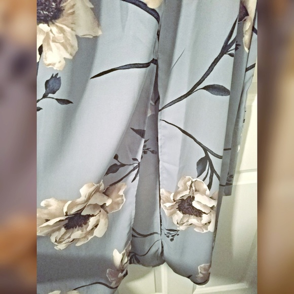 Light Blue Floral Sundress - Picture 2 of 3